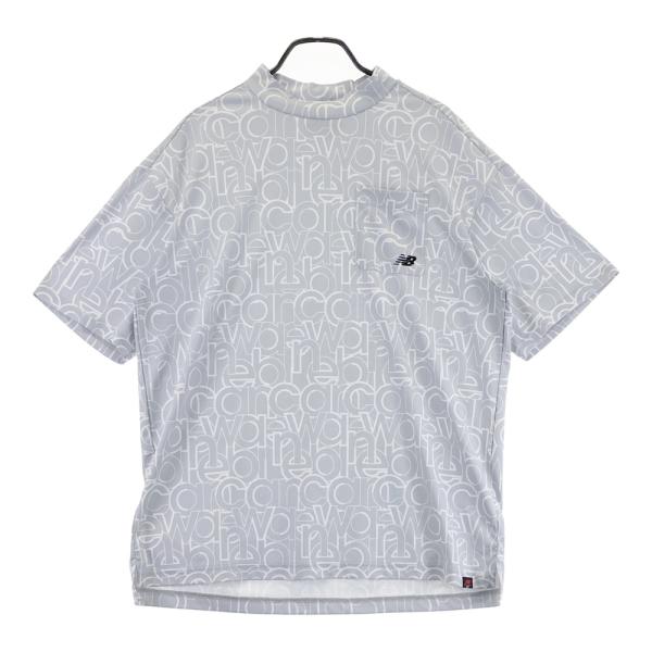 NEW BALANCE GOLF ニューバランス モックネック 半袖Tシャツ 総柄