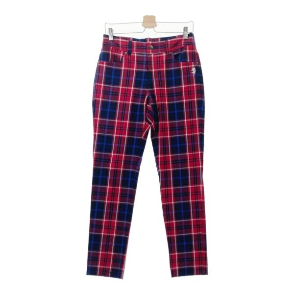 【Admiral 】新品未使用 ADLA155 レディースゴルフパンツ Lサイズ Admiral（アドミラル） ストレッチパンツ チェック柄 レッド系 L