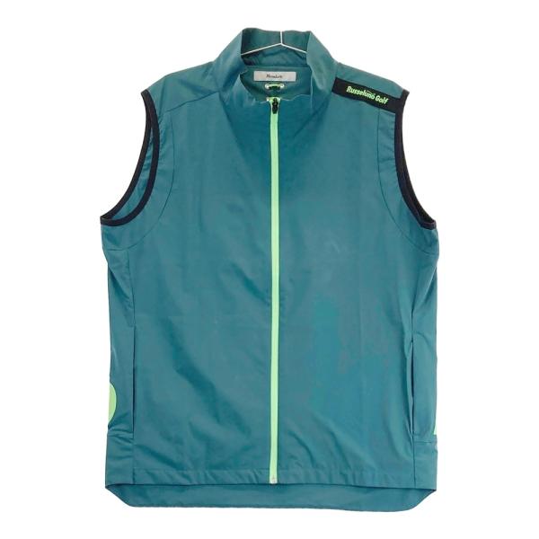 RUSSELUNO ラッセルノ ジップベスト グリーン系 6 ゴルフウェア メンズ