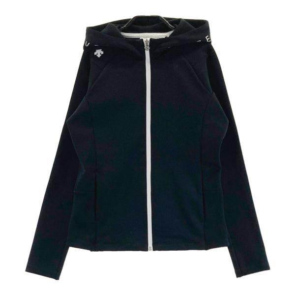 DESCENTE GOLF デサントゴルフ フード付長袖ジップジャケット ブラック