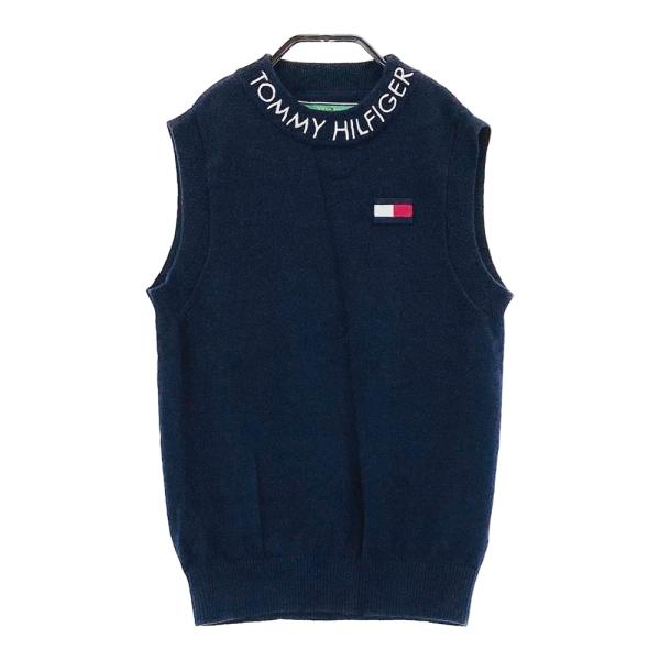 TOMMY HILFIGER GOLF トミー ヒルフィガーゴルフ  ニットベスト  ネイビー系 S ゴルフウェア レディース