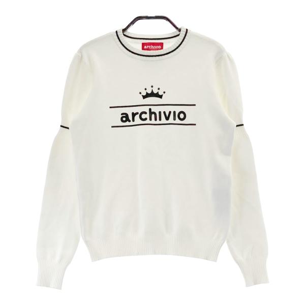 ARCHIVIO アルチビオ ニットセーター ホワイト系 36 ゴルフウェア