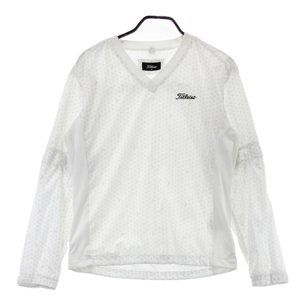 TITLEIST タイトリスト  2WAYブルゾン 総柄 ホワイト系 M ゴルフウェア メンズ
