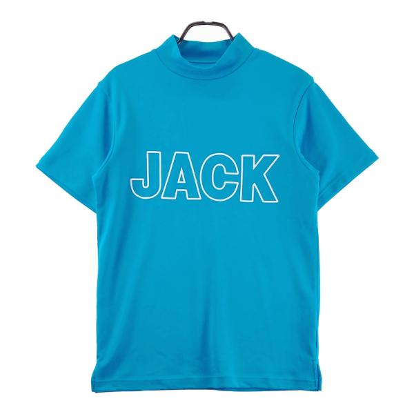 JACK BUNNY ジャックバニー モックネック半袖Tシャツ ブルー系 4