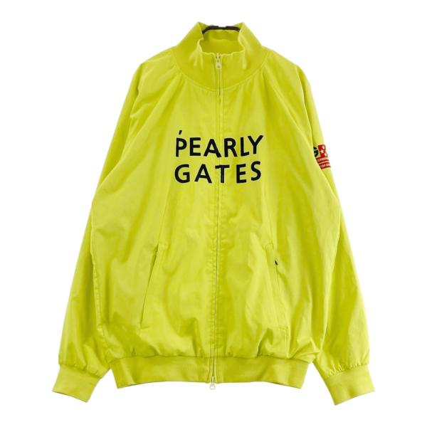 サイズ：5 PEARLY GATES パーリーゲイツ  蓄熱 ジップジャケット 総柄 イエロー系 [240101646932] ゴルフウェア メンズ ストスト PEARLY GATES（パーリーゲイツ） 蓄熱 ジップジャケット 総柄 イエロー