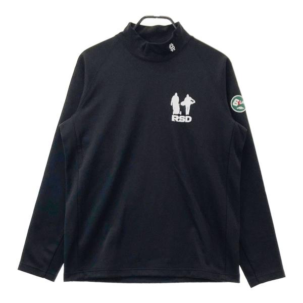 サイズ：M ROUGH&SWELL ラフアンドスウェル 2024年モデル 裏起毛 モックネック 長袖Tシャツ  グリーン系 [240101495727] ゴルフウェア メンズ ストスト ROUGH&SWELL ラフアンドスウェル 2024年モデル 裏起毛 モックネック
