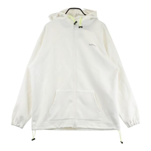 【新品】RUFFLOG®︎ RUFFLOG パーカー RUFFLOG ラフロッグ FULL ZIP PARKA ジップパーカー ホワイト系 XXL