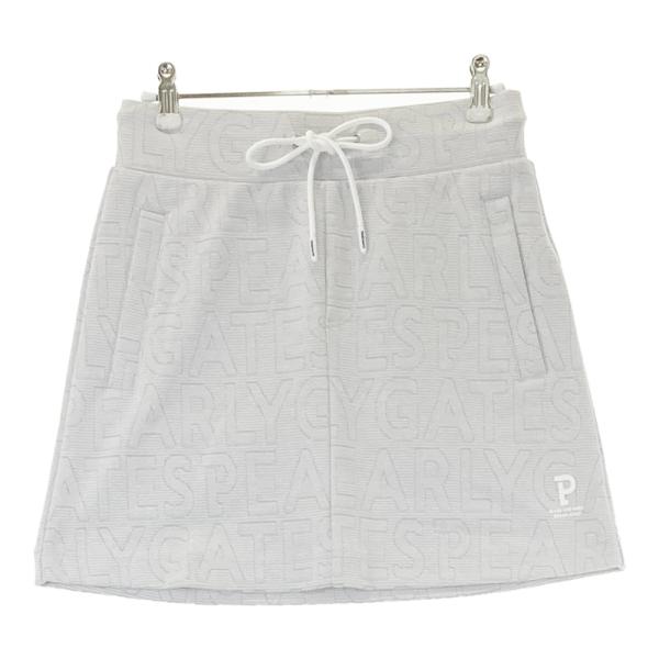 サイズ：0 PEARLY GATES パーリーゲイツ  ストレッチスカート 総柄 グレー系 [240101664093] ゴルフウェア レディース ストスト PEARLY GATES（パーリーゲイツ） 【美品】PEARLY GATES ストレッチ