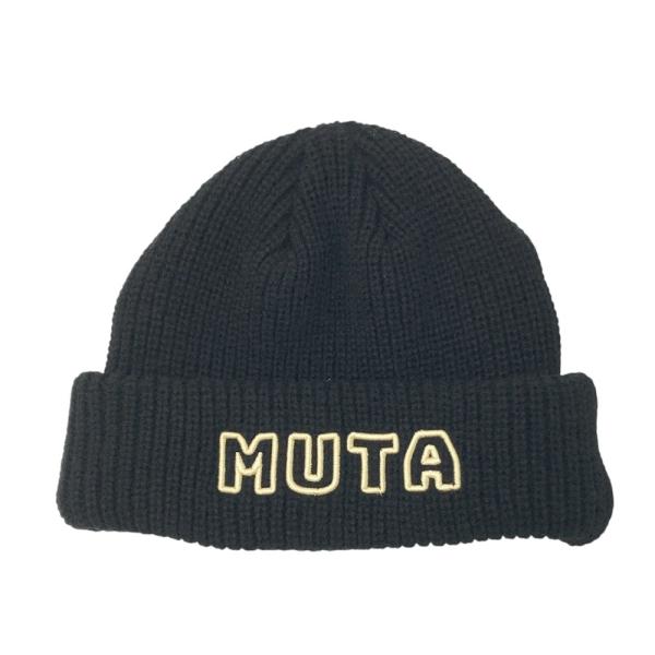 muta MARINE ムータマリン ゴルフ ニット 新品未使用 MUTA MARINE ムータマリン ニット帽 ブラック系 ゴルフウェア