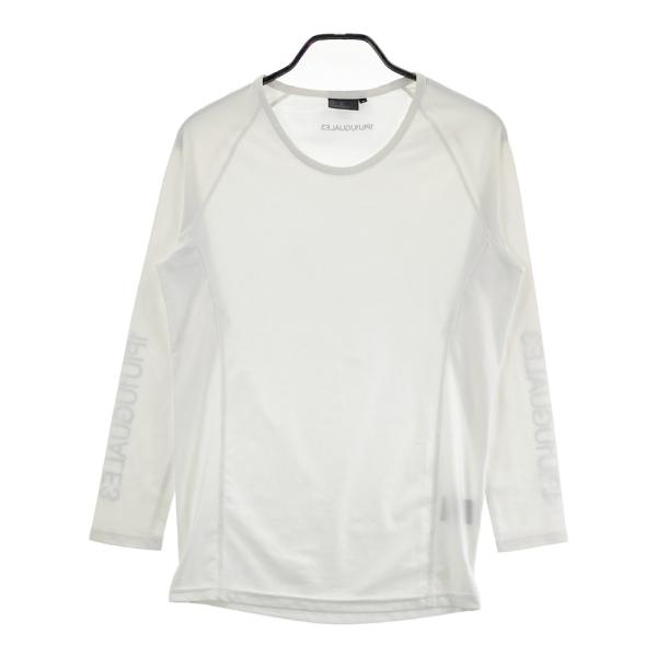1PIU1UGUALE3 GOLF 長袖 インナーTシャツ 袖ロゴ ホワイト系 6 ゴルフ
