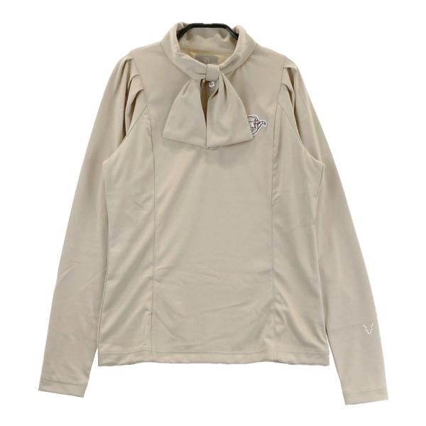 サイズ：2 CPG GOLF シーピージーゴルフ 1101-24210 長袖ボウタイシャツ  ベージュ系 [240101676109] ゴルフウェア レディース ストスト 新品】CPG GOLF シーピージーゴルフ 1101-24210 長袖ボウタイシャツ