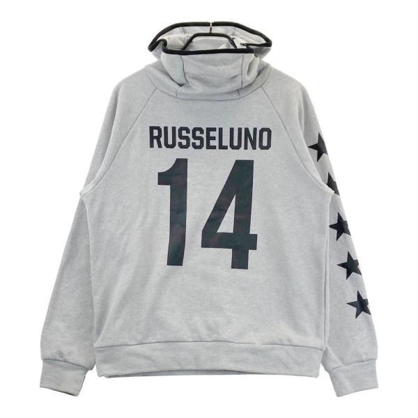 サイズ：5 RUSSELUNO ラッセルノ  スウェットパーカー ルチャ  グレー系 [240101682884] ゴルフウェア メンズ ストスト Russeluno（ラッセルノ） スウェットパーカー ルチャ グレー系 5