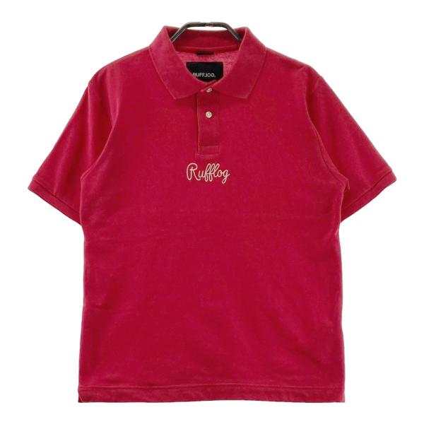 RUFFLOG ラフロッグ 半袖ポロシャツ レッド系 S ゴルフウェア メンズ