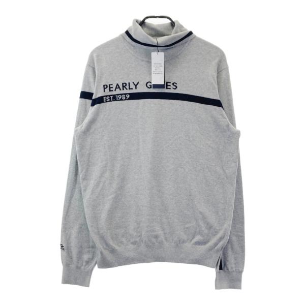 サイズ：7 PEARLY GATES パーリーゲイツ  タートルネック ニットセーター  グレー系 [240101685812] ゴルフウェア メンズ ストスト PEARLY GATES（パーリーゲイツ） 【新品】PEARLY GATES タートルネック