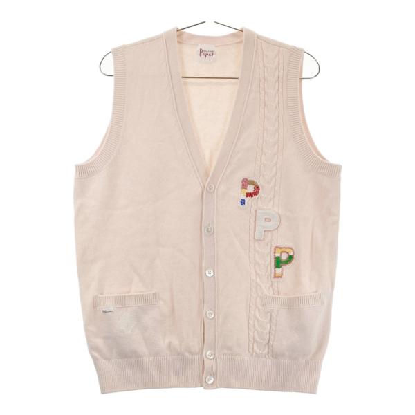 PAPAS（パパス） ニットベスト カシミヤ混 ピンク系 48/M メンズ