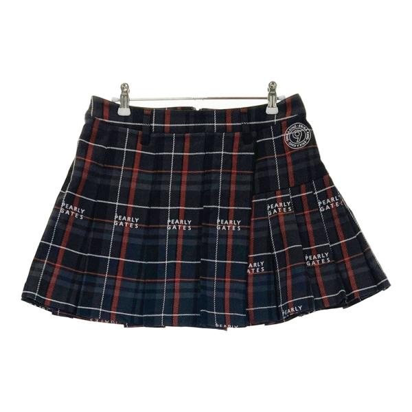 PEARLY GATES パーリーゲイツ 原英莉花モデル スカート チェック グレー系 1 ゴルフウェア レディース