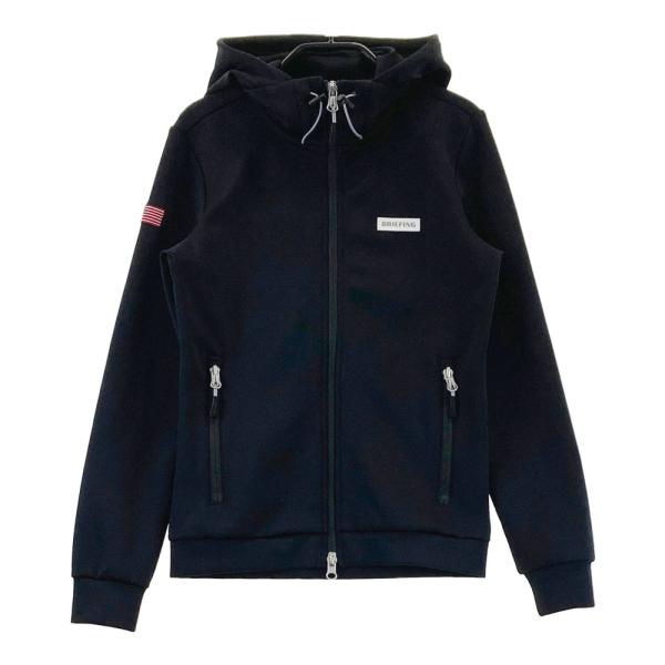 着用1回！ほぼ新品！BRIEFING GOLF フード付ジャケット ブラック L BRIEFING（ブリーフィング） BRIEFING GOLF フード付 ジップジャケット