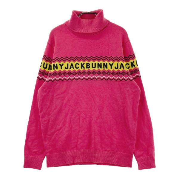 JACK BUNNY ジャックバニー タートルネック ニットセーター ロゴ