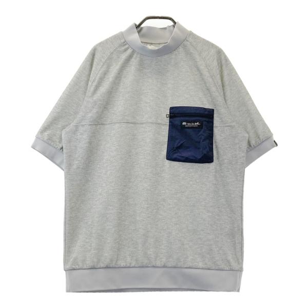 TRAVISMATHEW トラビスマシュー モックネック 半袖Tシャツ グレー系 XL