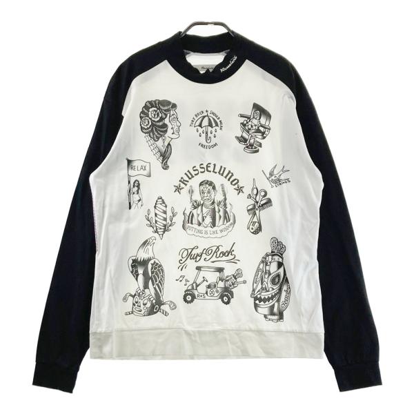 RUSSELUNO ラッセルノ モックネック 長袖Tシャツ ルチャ ホワイト系 7