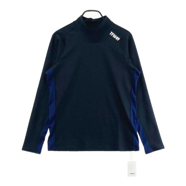 サイズ：S TFW49 ティーエフダブリューフォーティーナイン T102420027 長袖モックネックTシャツ  ブラック系 [240101694748] ゴルフウェア メンズ ストスト 新品】TFW49 ティーエフダブリューフォーティーナイン T102420027 長袖