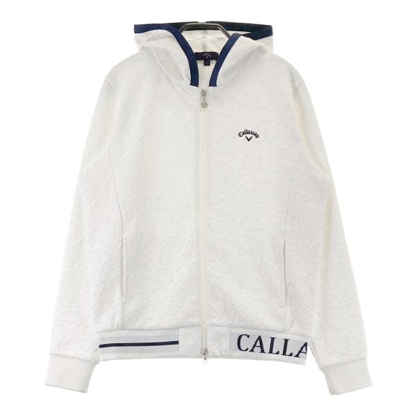 CALLAWAY キャロウェイ フード付 長袖ジップジャケット ホワイト系 L