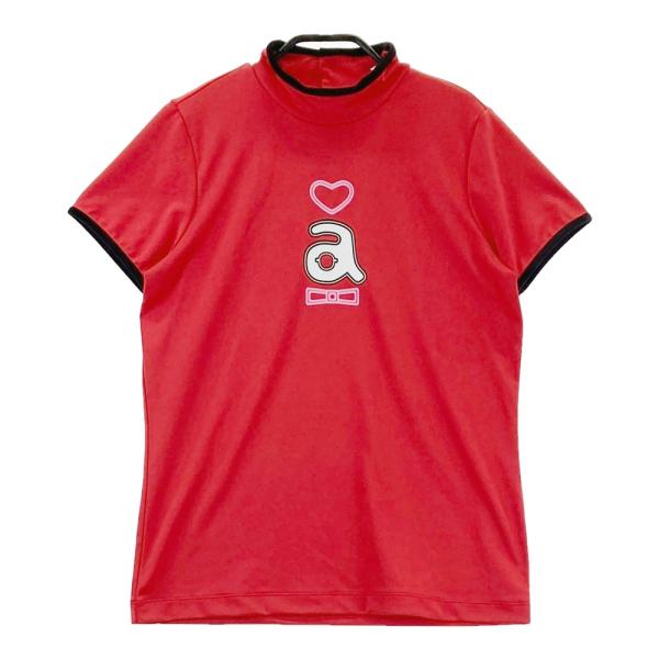 アルチビオ レディース 半袖 ハイネック Tシャツ サイズ40 ARCHIVIO アルチビオ 半袖ハイネックTシャツ レッド系 38 ゴルフウェア