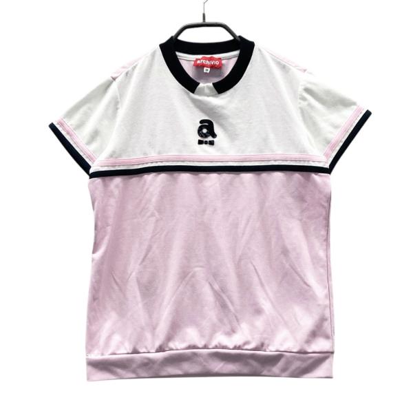 サイズ：38 ARCHIVIO アルチビオ  半袖Tシャツ  ピンク系 [240101381699] ゴルフウェア レディース ストスト archivio（アルチビオ） 半袖Tシャツ ピンク系 38 ゴルフウェア