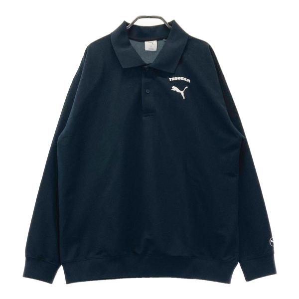 TANGRAM タングラム × PUMA 635446 ビッグロゴプリント 長袖ポロシャツ