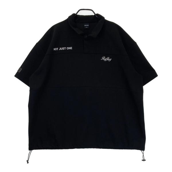 RUFFLOG ゴルフポロシャツ RUFFLOG ラフロッグ 半袖ポロシャツ ブラック系 XL ゴルフウェア