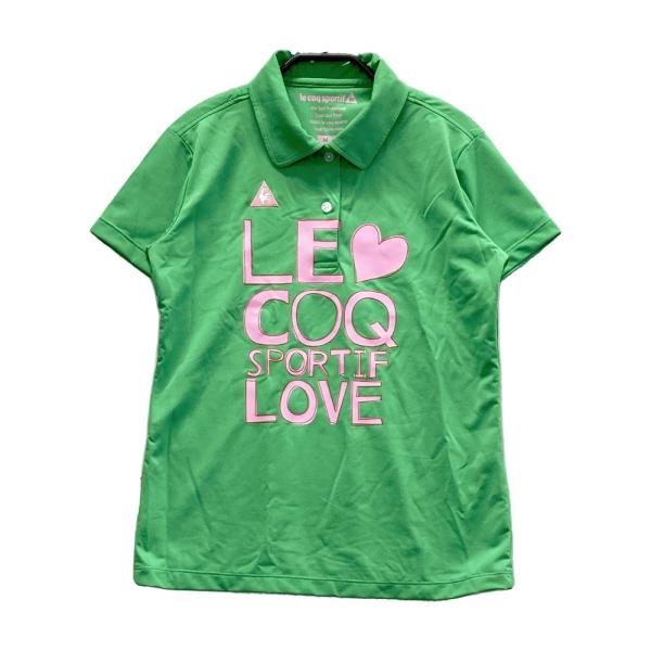 LE COQ GOLF ルコックゴルフ 半袖ポロシャツ グリーン系 M ゴルフ
