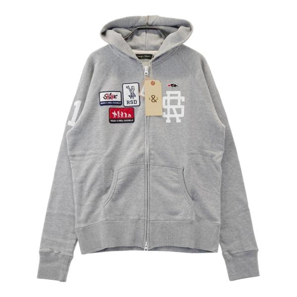 rough&swell グレー Lサイズ パーカー 新品】ROUGH&SWELL ラフアンドスウェル ジップパーカー グレー系 M