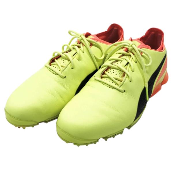PUMA ゴルフシューズ イグナイト ダイヤル式 スパイクシューズ 26.5 PUMA GOLF プーマゴルフ イグナイト ゴルフシューズ イエロー系 25.5