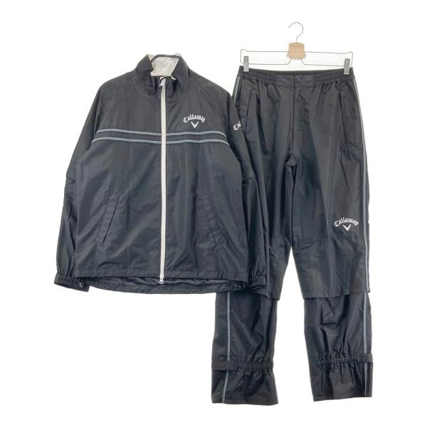 キャロウェイ 2WAY レインウェア セットアップ グレー系 メンズ M CALLAWAY キャロウェイ 2way レインウェア 上下セットアップ ブラック