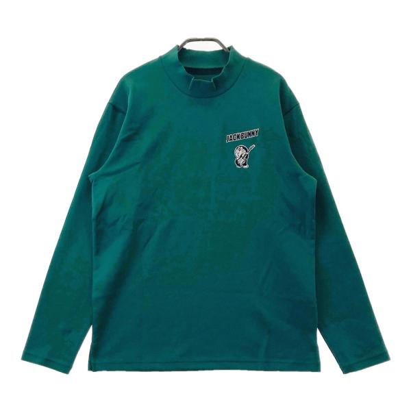 サイズ：6 JACK BUNNY ジャックバニー 2024年モデル ハイネック長袖Tシャツ  ブラック系 [240101474235] ゴルフウェア メンズ ストスト Jack Bunny!!（ジャックバニー） JACK BUNNY 2024年 長袖ハイネックT