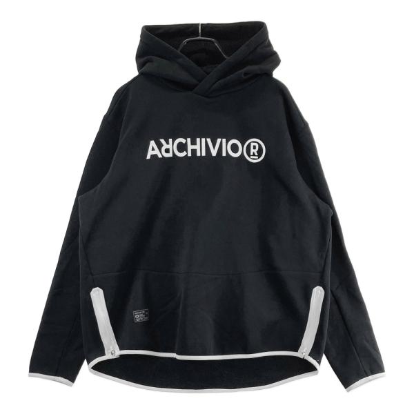 サイズ：50 ARCHIVIO アルチビオ  パーカー  ブラック系 [240101427055] ゴルフウェア メンズ ストスト archivio（アルチビオ） パーカー 裏起毛 ブラック系 50 ゴルフウェア