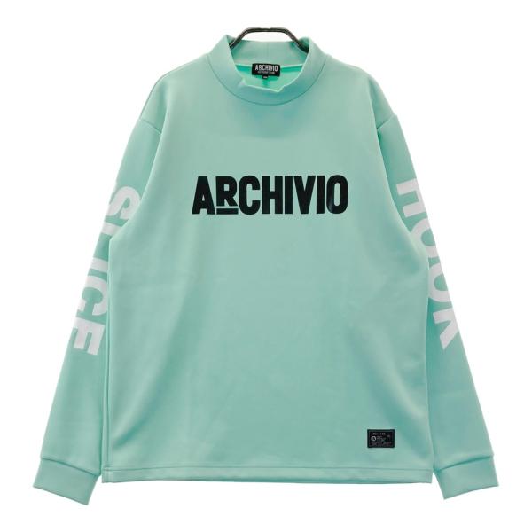 ARCHIVIO アルチビオ 長袖ハイネックTシャツ ブルー系 50 ゴルフウェア