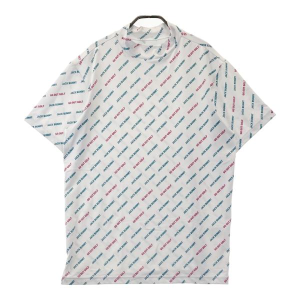 Jack Bunny!! ジャックバニー ゴルフ モックネック【白/6】新品！ Jack Bunny!!（ジャックバニー） JACK BUNNY モックネック 半袖Tシャツ