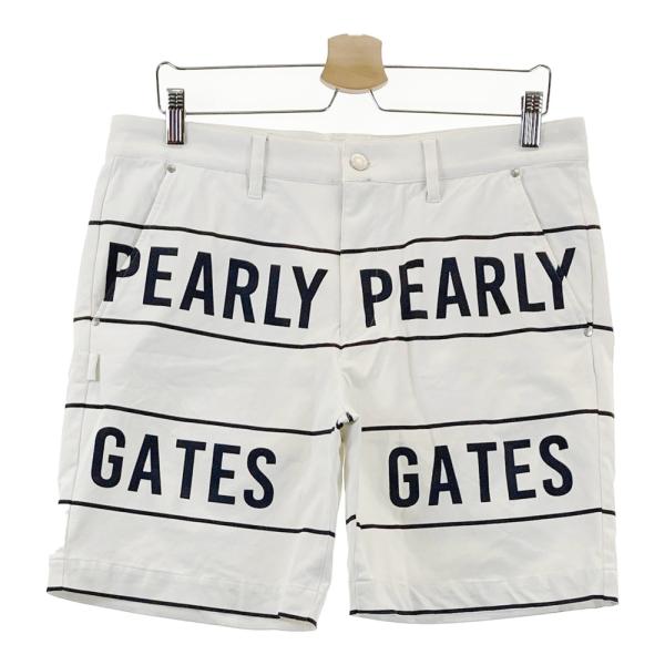 PEARLYGATESパーリーゲイツ ハーフパンツ 5 ボーダー ゴルフウェア PEARLY GATES（パーリーゲイツ） ハーフパンツ ロゴ ボーダー柄