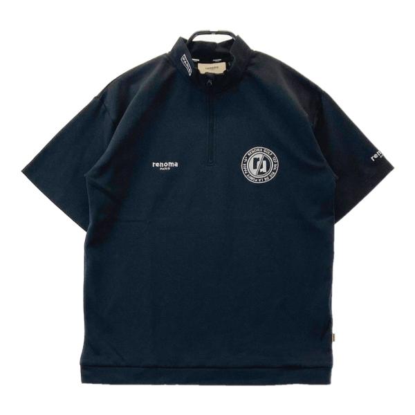 renoma GOLF レノマ ゴルフ クールマックス ポロシャツ セットアップ RENOMA GOLF レノマゴルフ ハーフジップ 半袖Tシャツ ブラック系 S