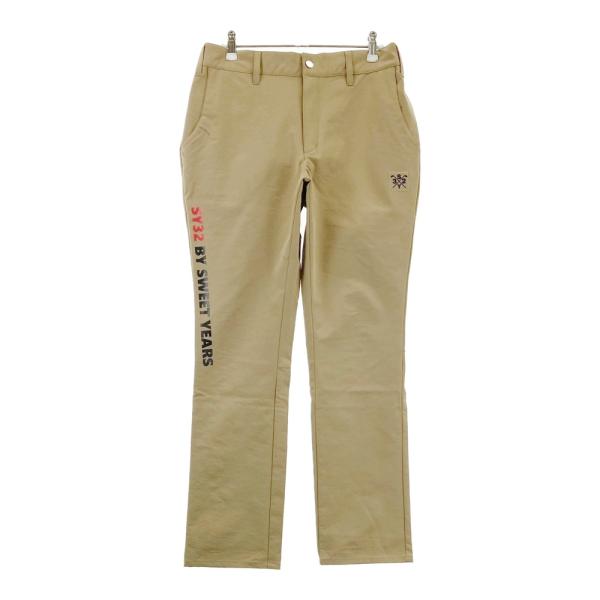 SY32 BY SWEET YEARS ゴルフパンツ ベージュ L ストレッチ SY32 BY SWEET YEARS GOLF エスワイサーティトゥ ロングパンツ