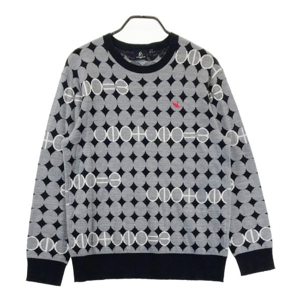 【未使用】1PIUIUGUALE3 GOLF ニット セーター ゴルフ XL 1PIU1UGUALE3 GOLF 長袖ニットセーター グレー系 4 ゴルフウェア