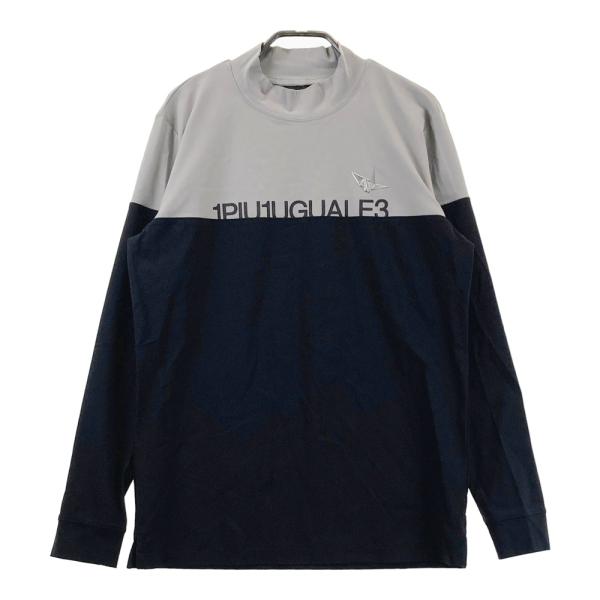 1PIU1UGUALE3 GOLF ハイネック 長袖Tシャツ ブラック系 4 ゴルフウェア