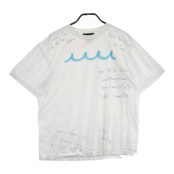 MUTA MARINE ムータマリン × ACANTHUS 半袖Tシャツ 総柄 ホワイト系 XL