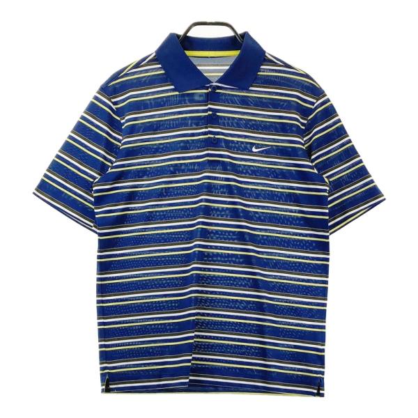 NIKE（ナイキ） NIKE GOLF ナイキゴルフ 半袖ポロシャツ ボーダー柄