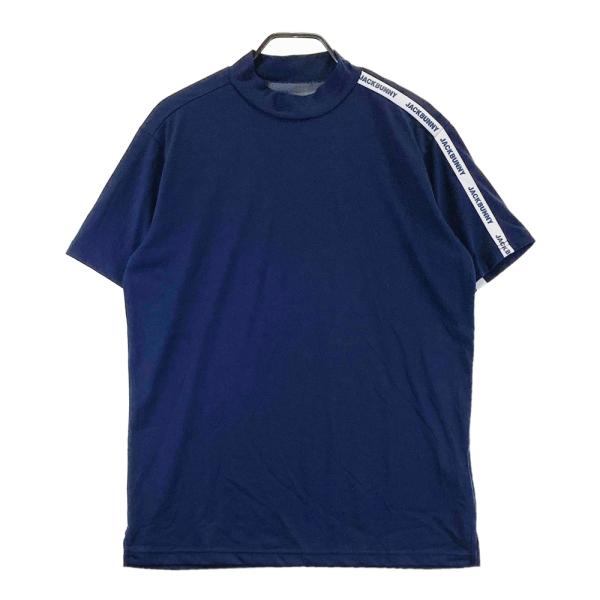 jack Bunny！ゴルフシャツ ネイビー L サイズ6 JACK BUNNY ジャックバニー ハイネック 半袖Tシャツ ネイビー系 6