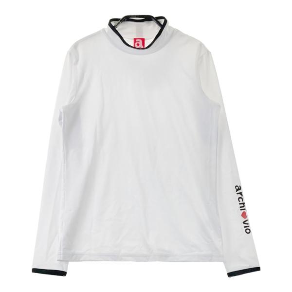 サイズ：38 ARCHIVIO アルチビオ A419819 2024年 長袖ハイネックTシャツ  ホワイト系 [240101345792] ゴルフウェア レディース ストスト ARCHIVIO アルチビオ ハイネック長袖Tシャツ ホワイト系 38 ゴルフ