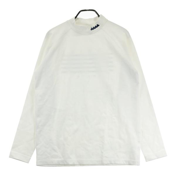 サイズ：7 MUTA MARINE ムータマリン  ハイネック 長袖Tシャツ  ホワイト系 [240101713667] ゴルフウェア メンズ ストスト muta MARINE（ムータマリン） ハイネック 長袖Tシャツ ホワイト系 7