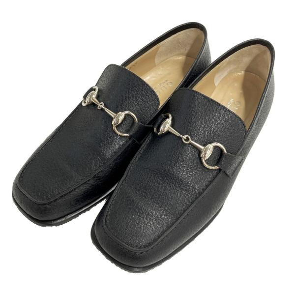 GUCCI グッチ 100 0429 ホースビット ローファー ブラック系 36 1/2 