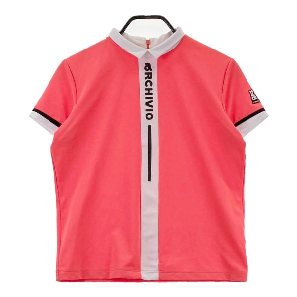 ARCHIVIO アルチビオ 襟付 半袖Tシャツ ピンク系 40 ゴルフウェア